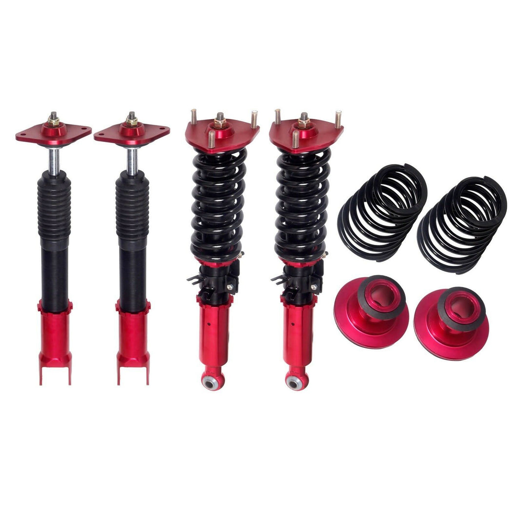 Coilver Suspension Kit for 08-11 Infiniti G37 Sedan 4D/Coupe 2D RWD ONLY RED