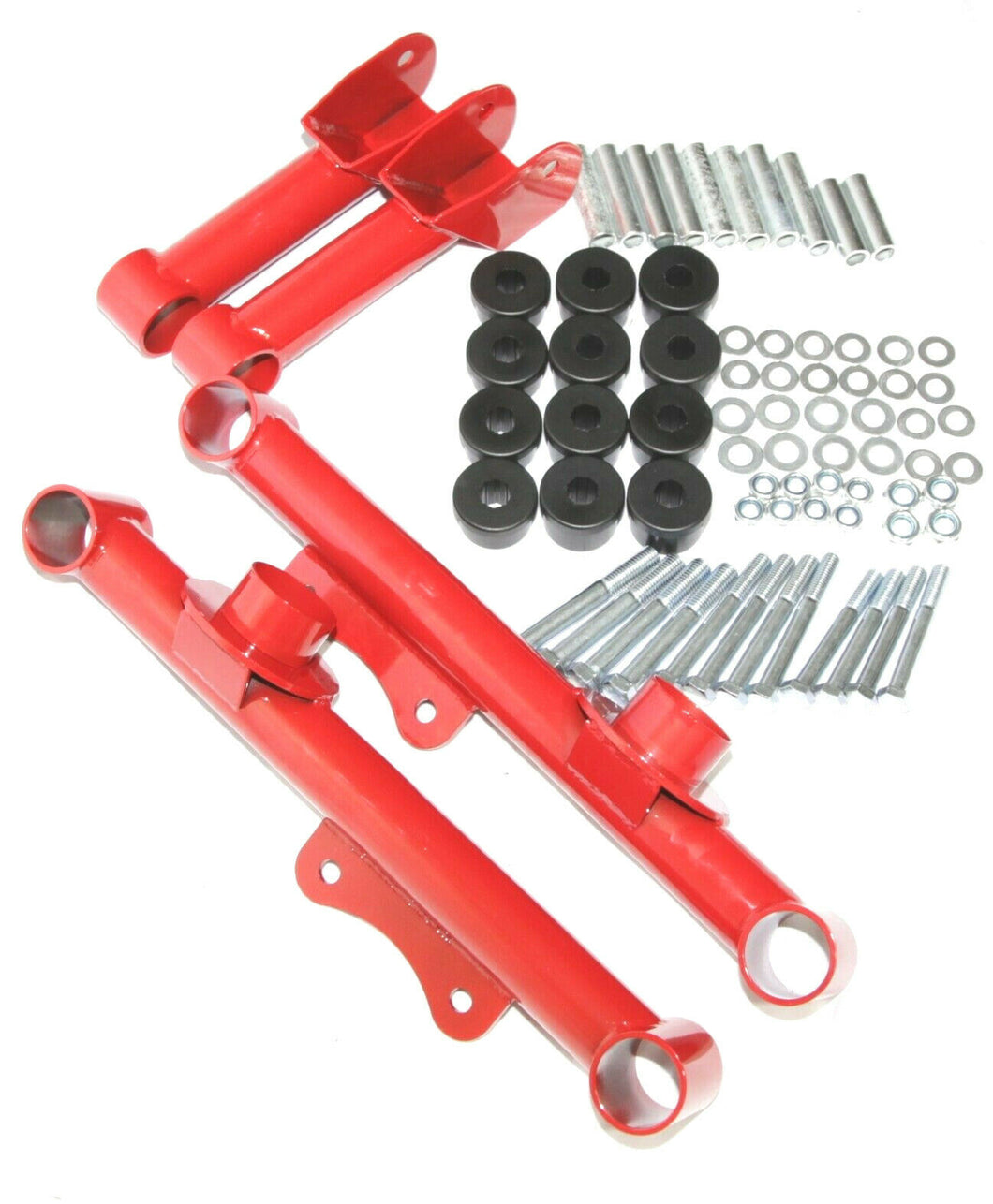 Racing Rear Upper + Lower Tubular Control Arms fit 79-04 Ford Mustang GT LX Red