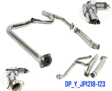 Load image into Gallery viewer, 3PCs SS Exhaust Y-Pipe fit 12- 18 Jeep Wrangler JK V6 3.6L
