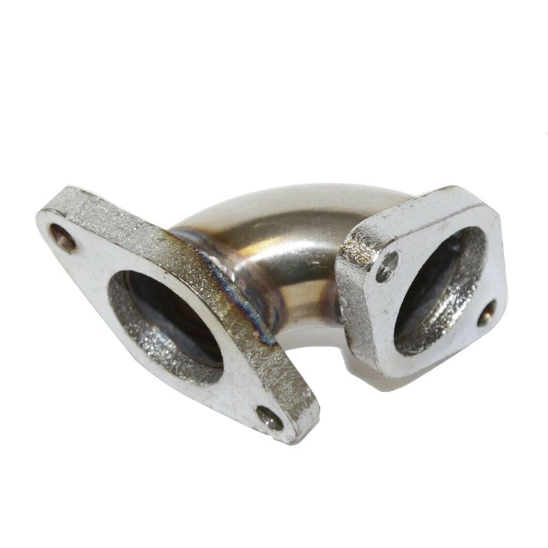 90 Degree 35mm 38m Stainless Steel Wastegate Dump Pipe Adapter Fits Tial