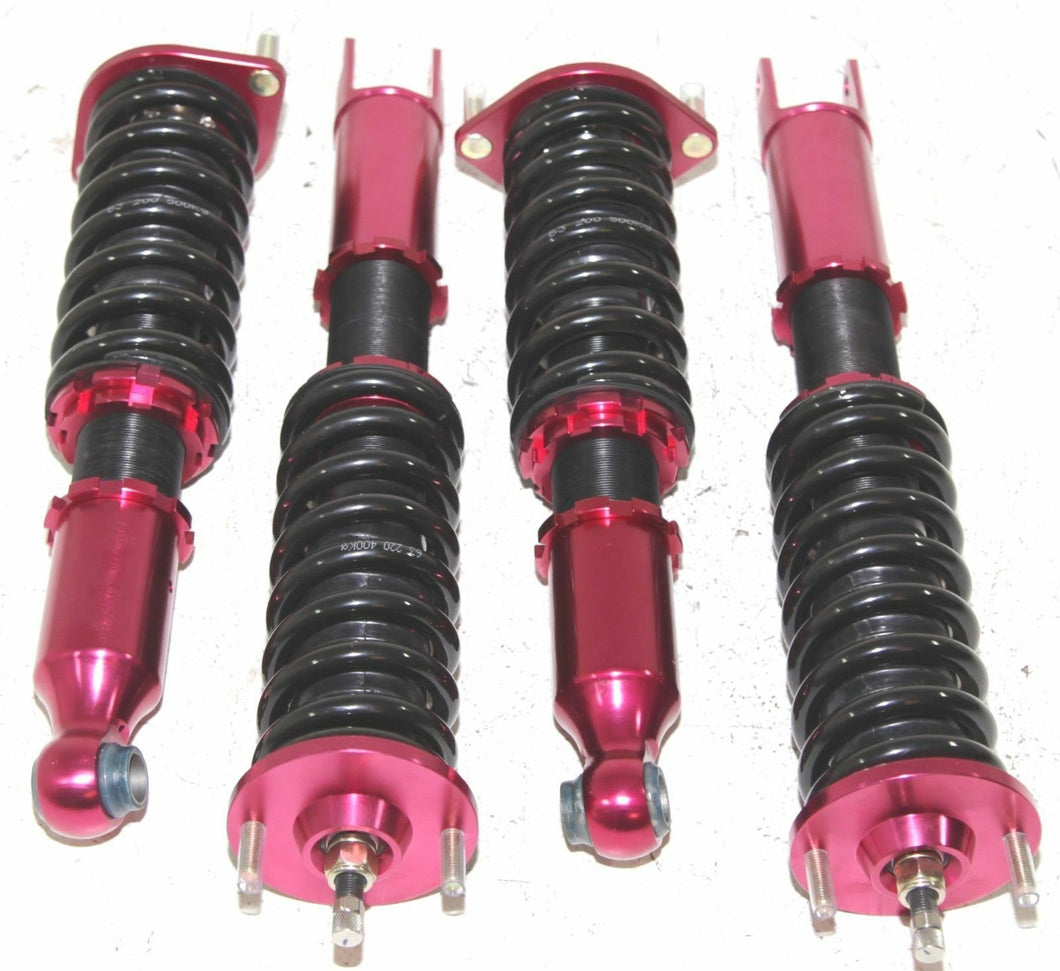 For 90 - 96 NS 300ZX Z32 2+2 Coilover Lowering Suspension Kit Springs Red Z 32