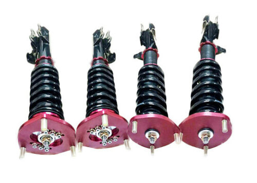 Fit 07-11 Toyota Camry LE SE XLE Sedan 4D RED Coilovers Suspension Lowering Kit