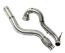 Load image into Gallery viewer, New Turbo Catless Test Pipe SS Exhaust Downpipe 3’’ for 14-16 A45 AMG GLA45 AMG
