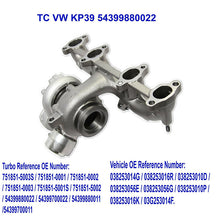 Load image into Gallery viewer, Diesel Turbo KP39 54399880022 for 02-12 Audi/VW Jetta Passat 1.9L 1.9 TD TDI
