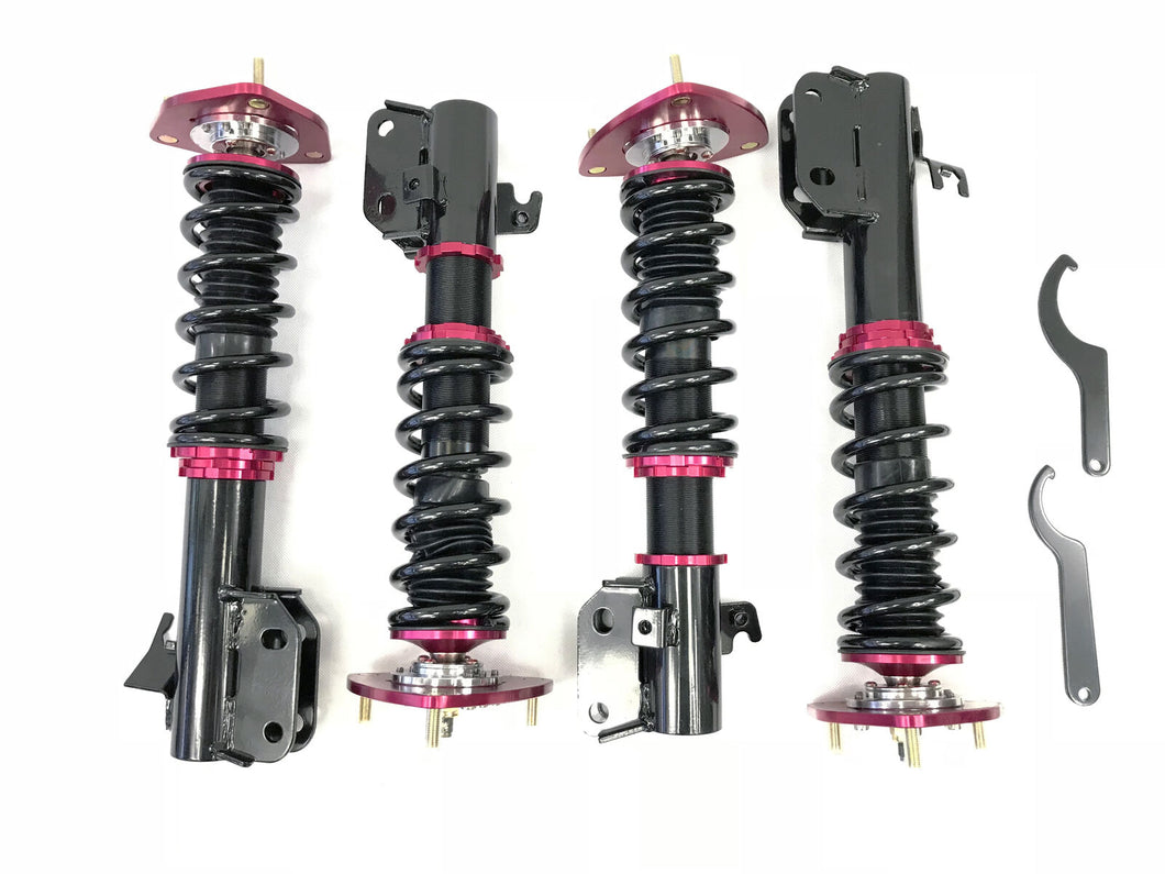 For 02-07 Subaru Impreza WRX (only) GDA Coilover Suspension Kit Lower Springs Red