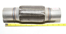 Load image into Gallery viewer, 2.25&quot; ID 10&quot; OAL Piping Adapter Connector w/6&quot; Double Braided SS Flex Pipe
